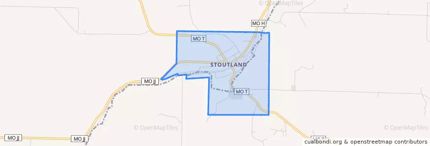 Mapa de ubicacion de Stoutland.