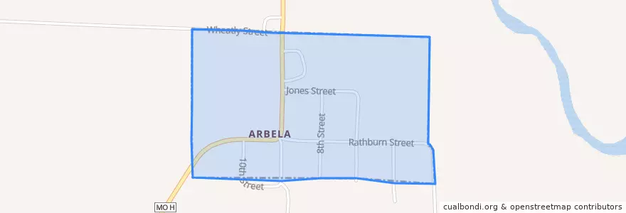 Mapa de ubicacion de Arbela.