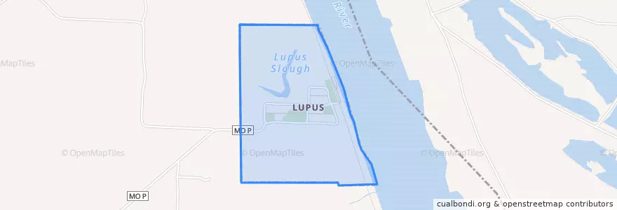 Mapa de ubicacion de Lupus.