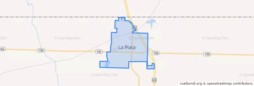 Mapa de ubicacion de La Plata.