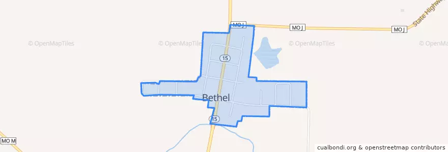 Mapa de ubicacion de Bethel.