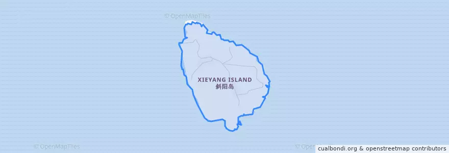Mapa de ubicacion de 斜阳岛.