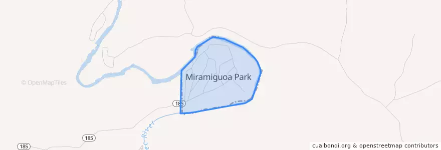 Mapa de ubicacion de Miramiguoa Park.