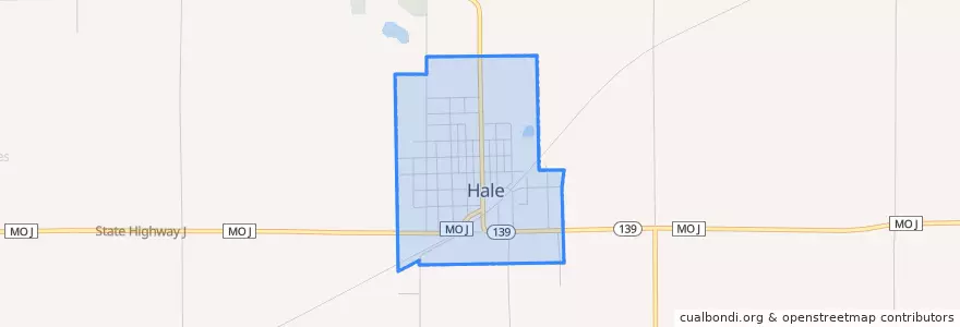 Mapa de ubicacion de Hale.