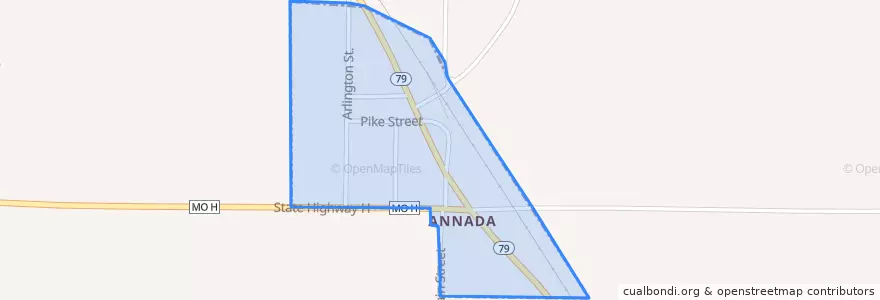 Mapa de ubicacion de Annada.