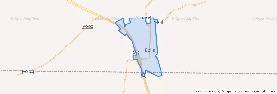 Mapa de ubicacion de Eolia.