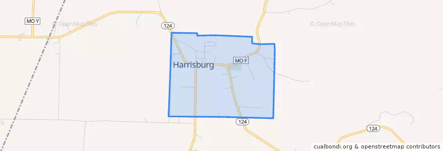 Mapa de ubicacion de Harrisburg.