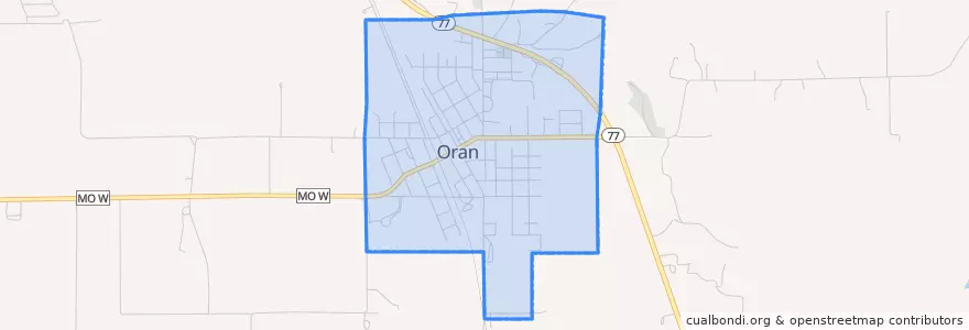 Mapa de ubicacion de Oran.