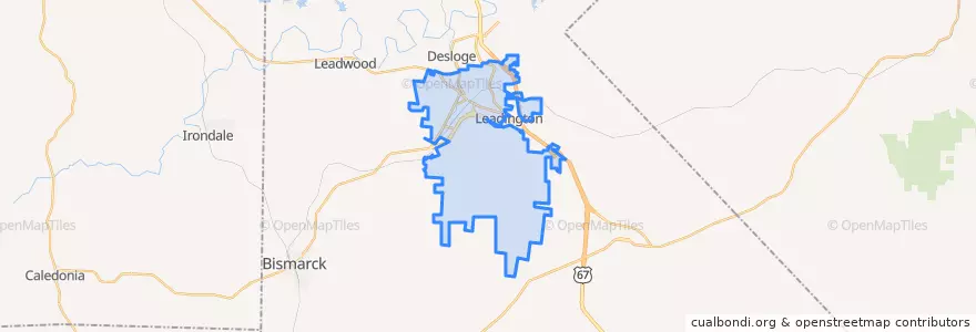 Mapa de ubicacion de Park Hills.