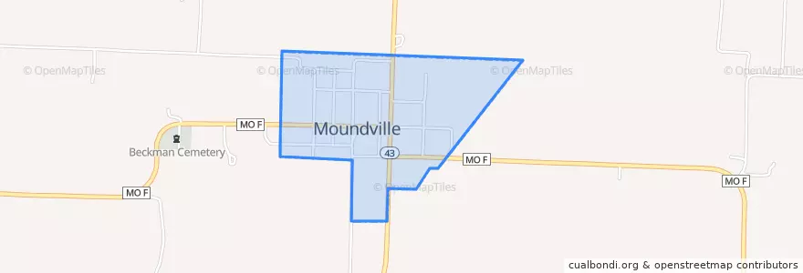 Mapa de ubicacion de Moundville.