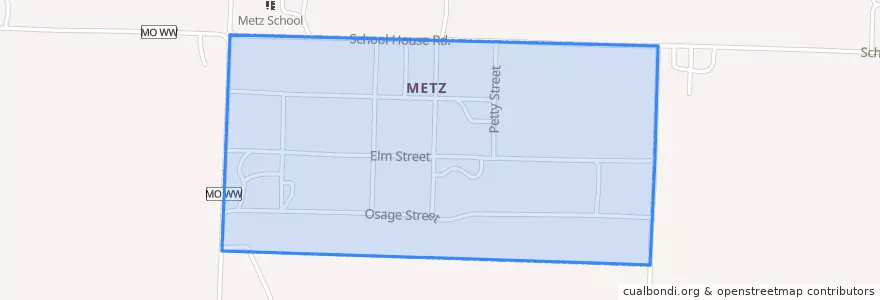 Mapa de ubicacion de Metz.