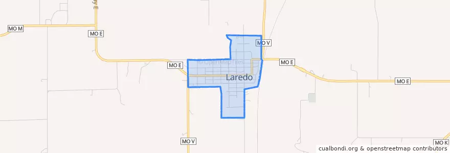Mapa de ubicacion de Laredo.