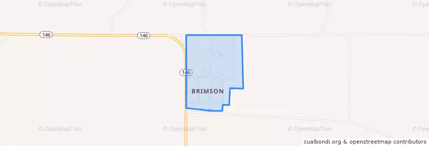 Mapa de ubicacion de Brimson.