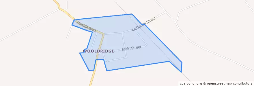 Mapa de ubicacion de Wooldridge.