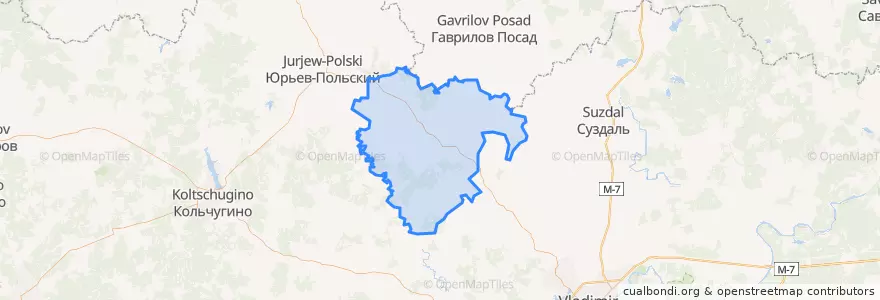 Mapa de ubicacion de Небыловское сельское поселение.