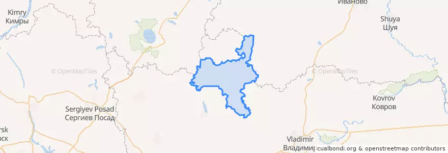 Mapa de ubicacion de Красносельское сельское поселение.