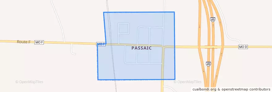 Mapa de ubicacion de Passaic.