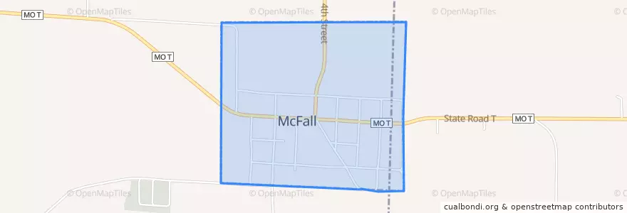 Mapa de ubicacion de McFall.