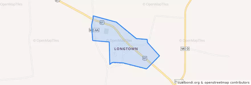 Mapa de ubicacion de Longtown.
