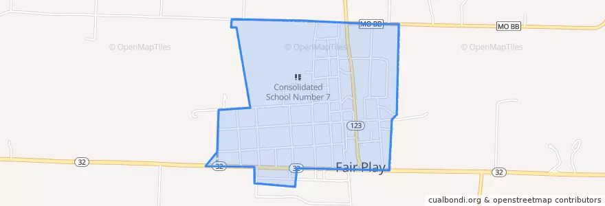 Mapa de ubicacion de Fair Play.
