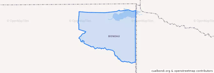 Mapa de ubicacion de Boneau.