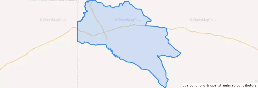 Mapa de ubicacion de Lame Deer.