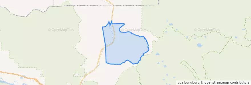 Mapa de ubicacion de Evaro.