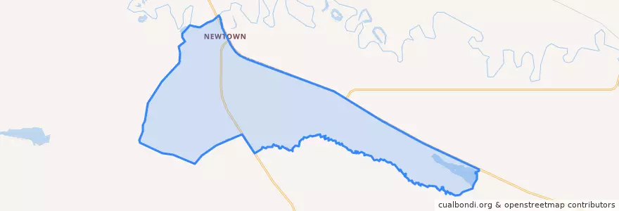 Mapa de ubicacion de Fort Belknap Agency.