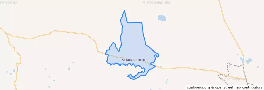 Mapa de ubicacion de Starr School.