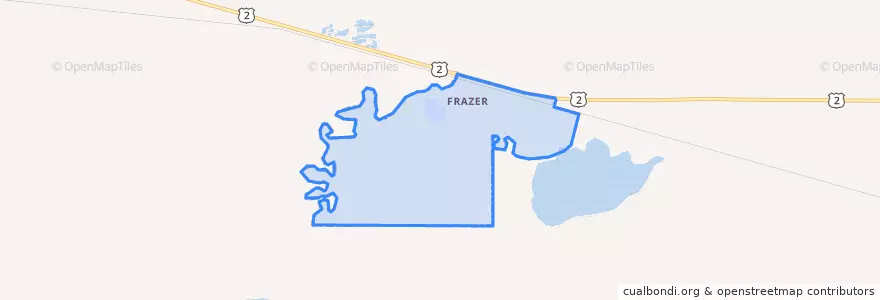 Mapa de ubicacion de Frazer.