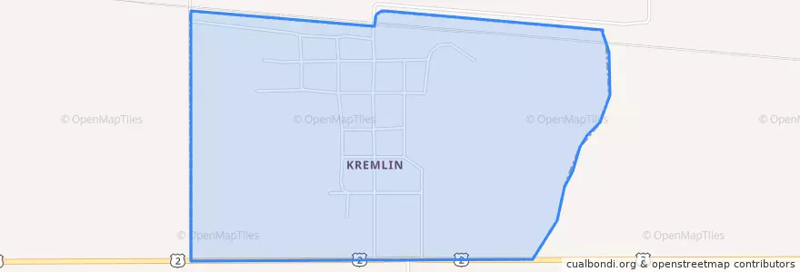Mapa de ubicacion de Kremlin.