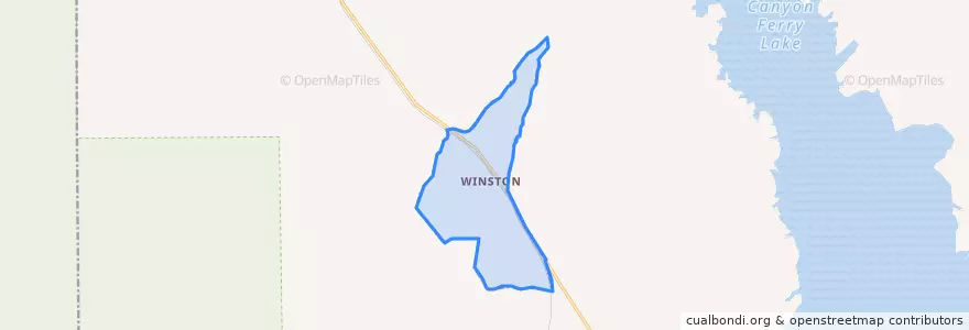 Mapa de ubicacion de Winston.