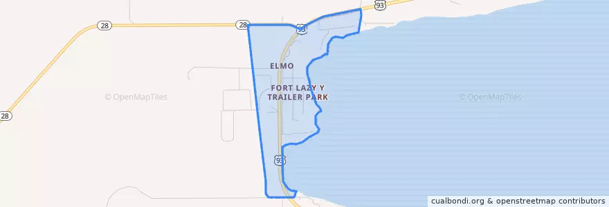 Mapa de ubicacion de Elmo.