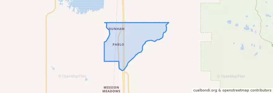 Mapa de ubicacion de Pablo.