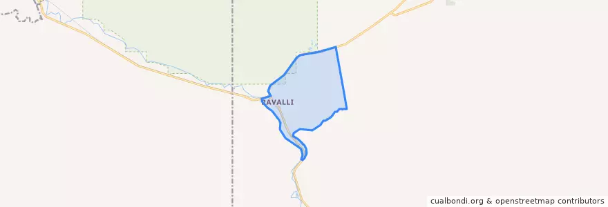 Mapa de ubicacion de Ravalli.