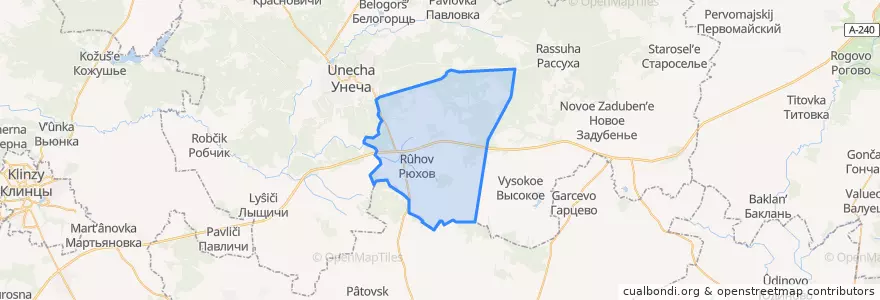Mapa de ubicacion de Березинское сельское поселение.