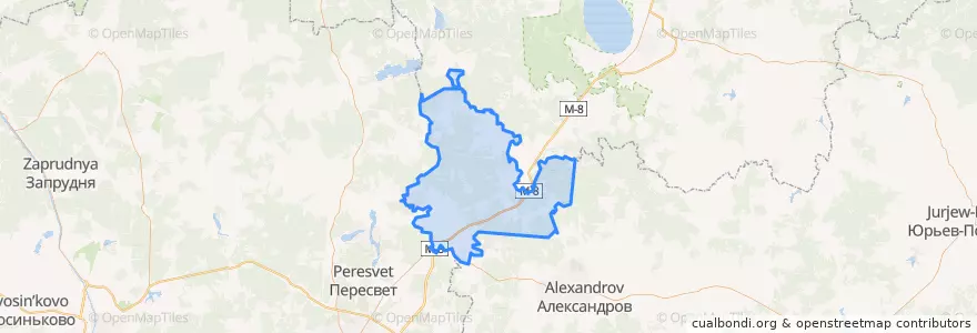 Mapa de ubicacion de Краснопламенское сельское поселение.
