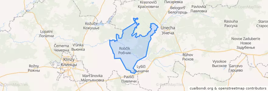 Mapa de ubicacion de Старогутнянское сельское поселение.