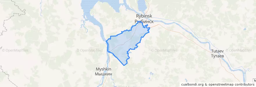 Mapa de ubicacion de Покровское сельское поселение.