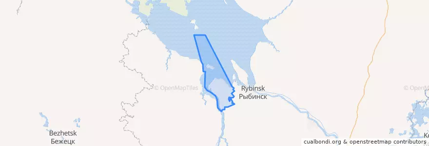 Mapa de ubicacion de Глебовское сельское поселение.
