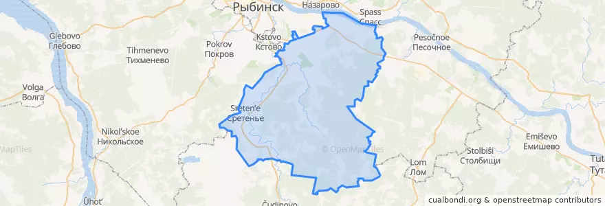 Mapa de ubicacion de Волжское сельское поселение.