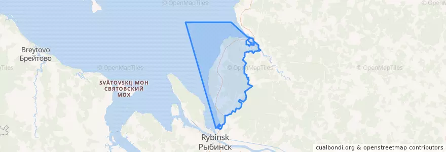 Mapa de ubicacion de Огарковское сельское поселение.
