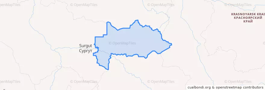 Mapa de ubicacion de Нижневартовский район.