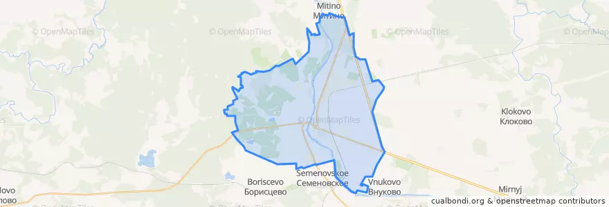 Mapa de ubicacion de городской округ Торжок.