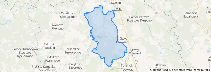 Mapa de ubicacion de Большесвятцовское сельское поселение.