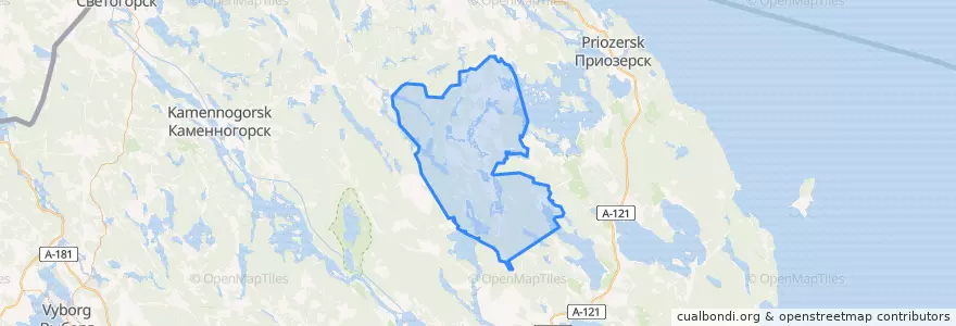 Mapa de ubicacion de Мельниковское сельское поселение.