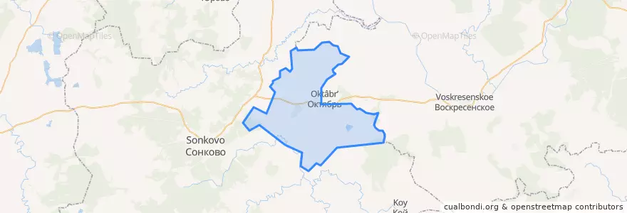 Mapa de ubicacion de Пищалкинское сельское поселение.