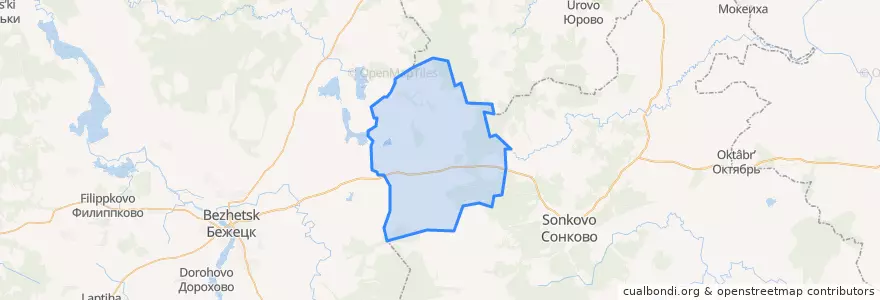 Mapa de ubicacion de Горское сельское поселение.