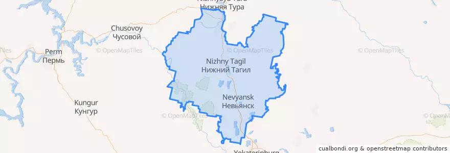 Mapa de ubicacion de Горнозаводской управленческий округ.