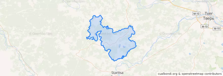 Mapa de ubicacion de Высоковское сельское поселение.
